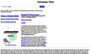 Astronomynotes.com thumbnail