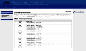 Astrophys-space-sci-trans.net thumbnail