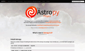 Astropy.org thumbnail