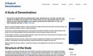 Astudyofdenominations.com thumbnail