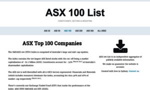 Asx100list.com thumbnail