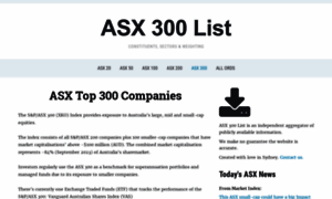Asx300list.com thumbnail