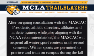 Athletics.mcla.edu thumbnail