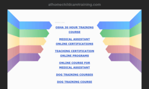 Athomechildcaretraining.com thumbnail