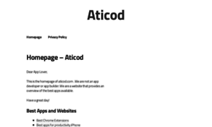 Aticod.com thumbnail