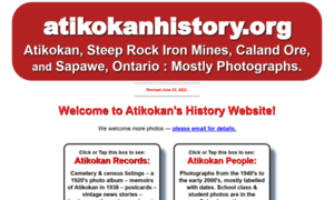 Atikokanhistory.org thumbnail
