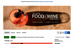 Atlantafoodwinefestival2016.sched.org thumbnail