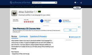 Atlas-subtitler.software.informer.com thumbnail