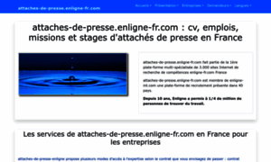 Attaches-de-presse.enligne-fr.com thumbnail