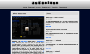 Audacious-media-player.org thumbnail