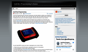 Audikeyprogramming.wordpress.com thumbnail