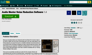 Audio-mentor-noise-reduction-software.soft112.com thumbnail