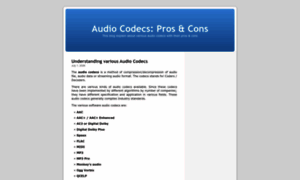 Audiocodecs.wordpress.com thumbnail