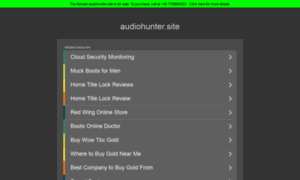 Audiohunter.site thumbnail