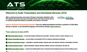 Audiotranscriptionservices.co.nz thumbnail
