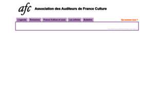 Auditeurs-de-france-culture.asso.fr thumbnail