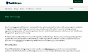 Auditscripts.com thumbnail
