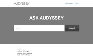 Audyssey.zendesk.com thumbnail