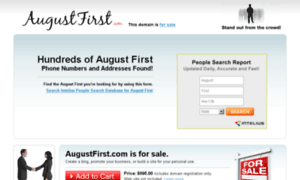 Augustfirst.com thumbnail