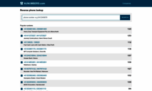 Aunumbers.com thumbnail