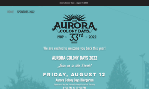 Auroracolonydays.com thumbnail