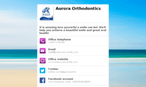 Auroraorthodontics.tel thumbnail