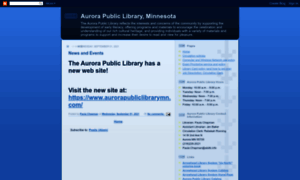 Aurorapubliclibrarymn.blogspot.com thumbnail