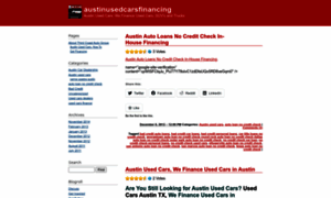 Austinusedcarsfinancing.wordpress.com thumbnail