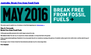 Australia.breakfree2016.org thumbnail