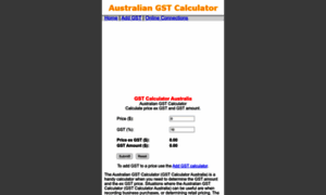 Australiangstcalculator.com.au thumbnail