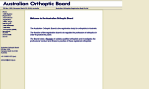 Australianorthopticboard.org.au thumbnail