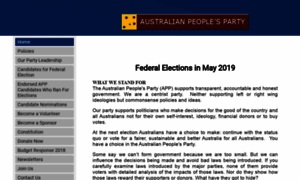 Australianpeoplesparty.com thumbnail