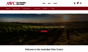 Australianwinecentre.com thumbnail