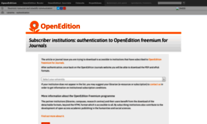 Auth.openedition.org thumbnail