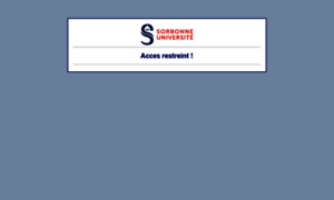Auth.sorbonne-universite.fr thumbnail
