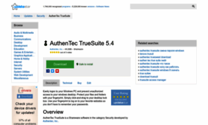 Authentec-truesuite.updatestar.com thumbnail