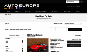 Auto-europe-sales.ebizautos.com thumbnail