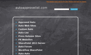 Autoapprovelist.com thumbnail