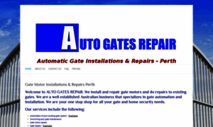 Autogatesrepair.com thumbnail