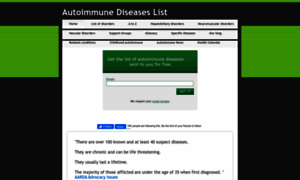 Autoimmunediseaselist.com thumbnail