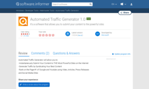 Automated-traffic-generator.software.informer.com thumbnail