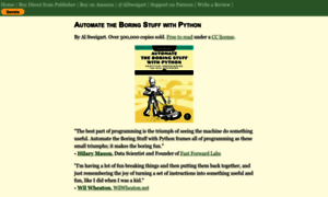 Automatetheboringstuff.com thumbnail