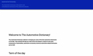 Automotivedictionary.org thumbnail