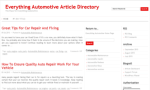 Automotivedirectory.everythingautomotiveonline.com thumbnail