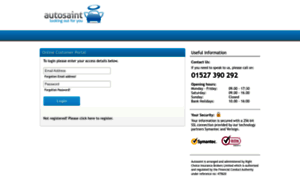 Autosaint.opencustomerportal.co.uk thumbnail