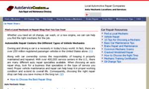 Autoservicecenters.net thumbnail