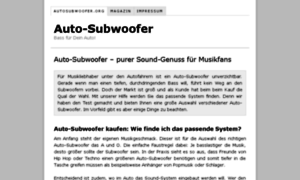 Autosubwoofer.org thumbnail