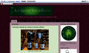 Auxgrandsvinsdefrance.blogspot.fr thumbnail