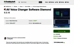 Av-voice-changer-software-diamond-edition.findmysoft.com thumbnail