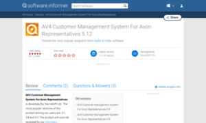 Av4-customer-management-system-for-avon.software.informer.com thumbnail